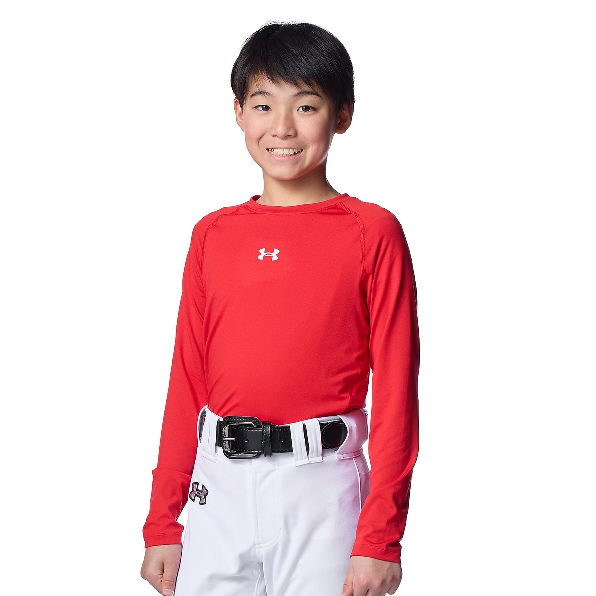 UA HEATGEAR COMFORT FITTED LONG SLEEVE CREW NECK SHIRT