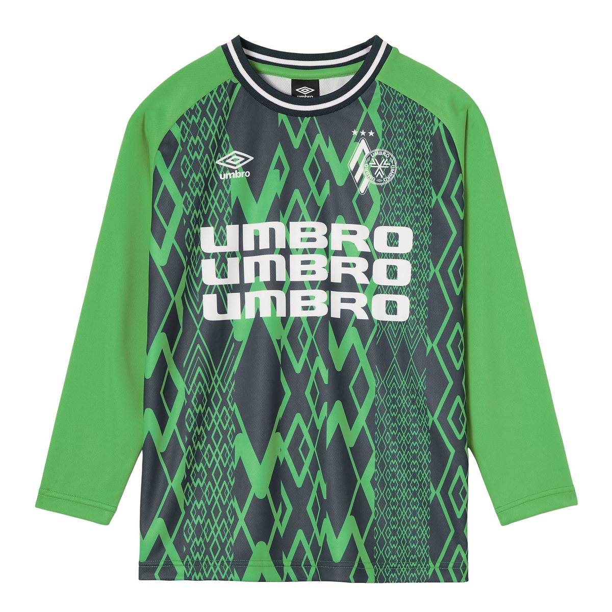 ジュニアグラフィック長袖プラクティスシャツ