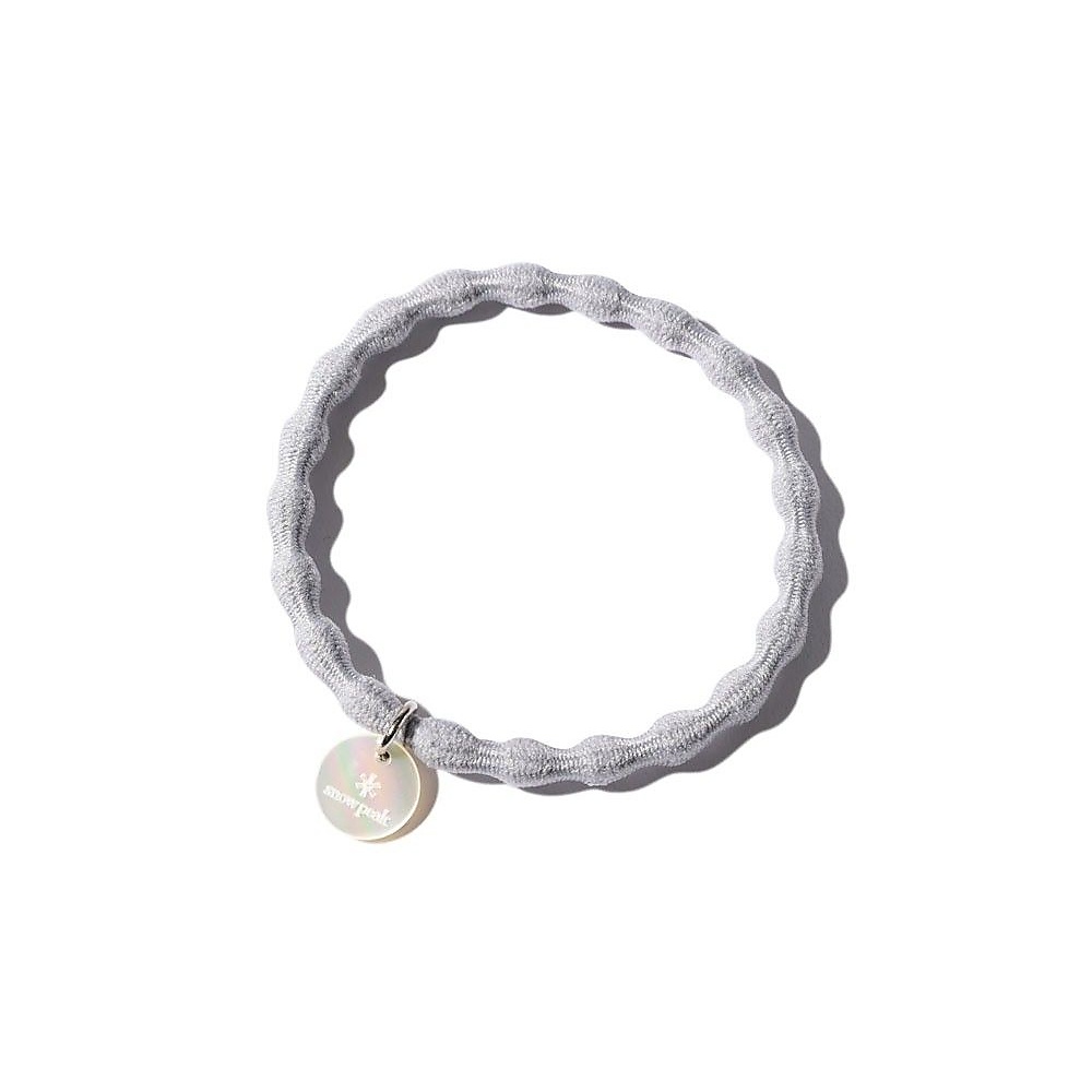 Logo-Charm Hair Tie One LIGHT GREY