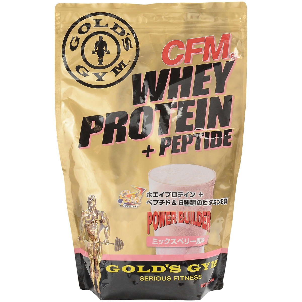 CFMホエイプロテイン+ホエイペプチド&ビタミンB ミックスベリー風味 900g