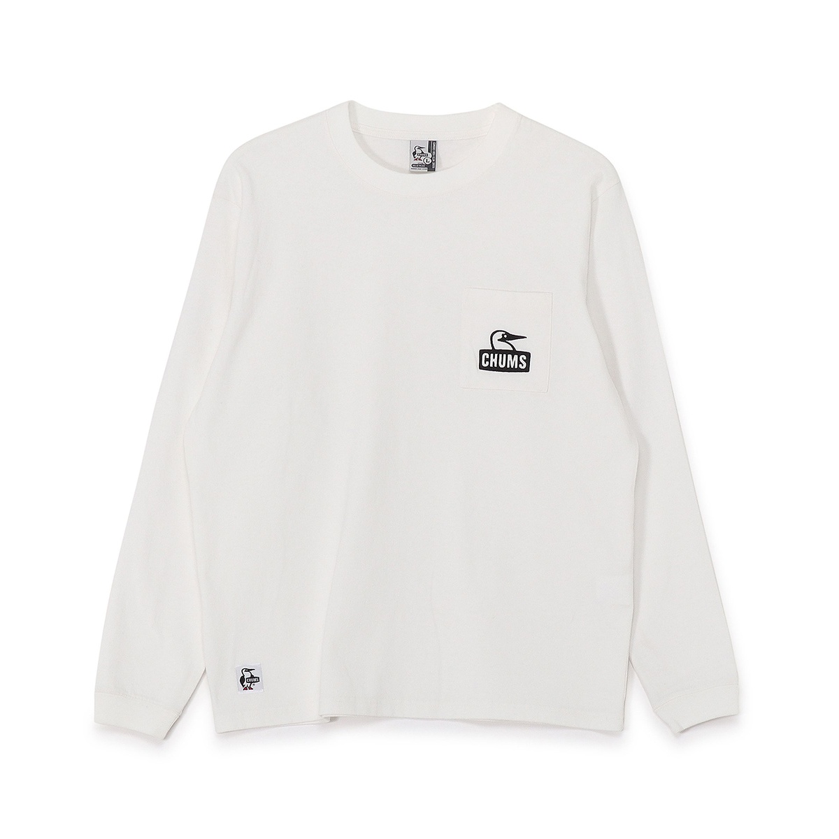 Booby Face Pocket Brushed L/S T-Shirt