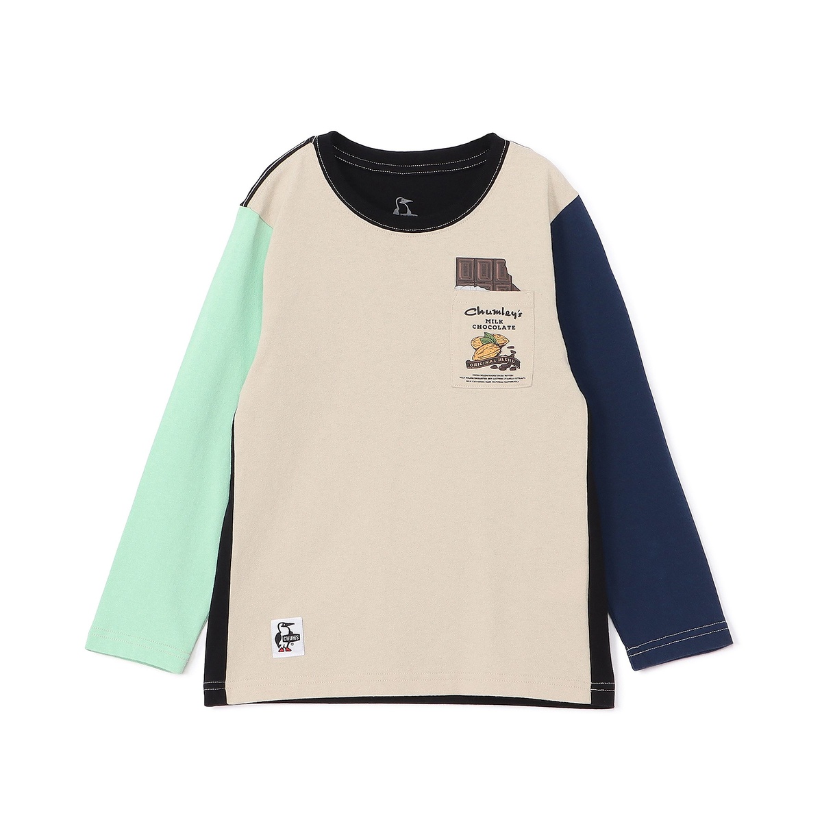 Kids Hot Chocolate Pocket Brushed L/S T-Shirt