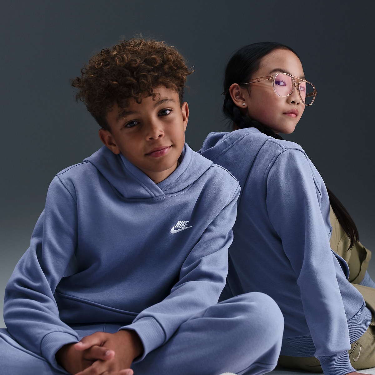 ナイキ YTH NSW クラブ フリース L/S フーディ LBR