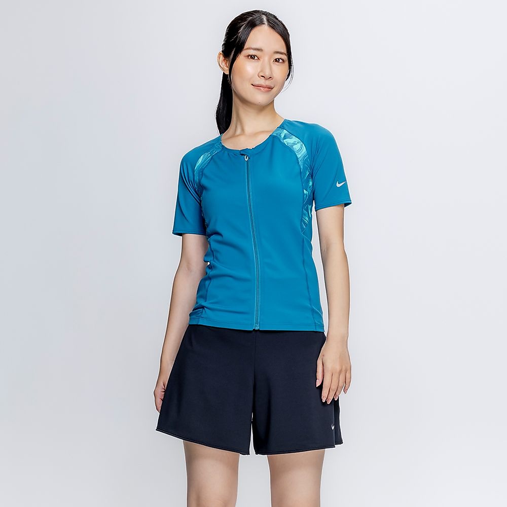 ナイキ SS26 【FLARE FIT SHORTS】半袖ジップ付きセパレーツ