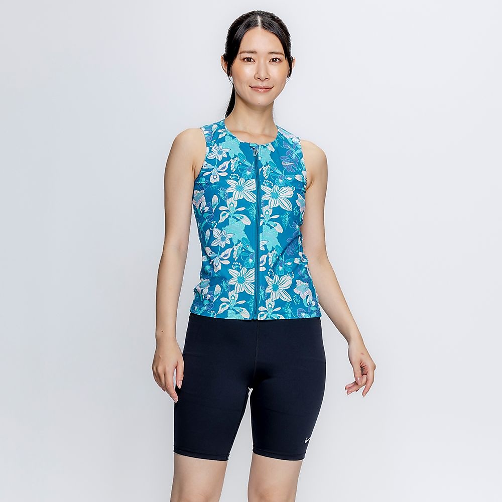 ナイキ SS26 ノースリジップ付きプリントセパレーツ(フラワー)