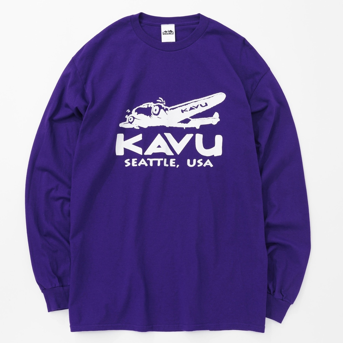 KAVU　LS　プレーンTee　Purple　L