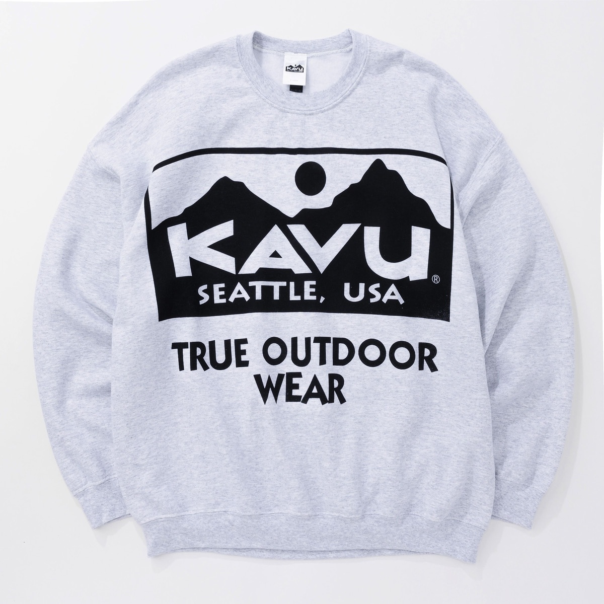 KAVU　ビッグロゴスウェット　Ash　XL