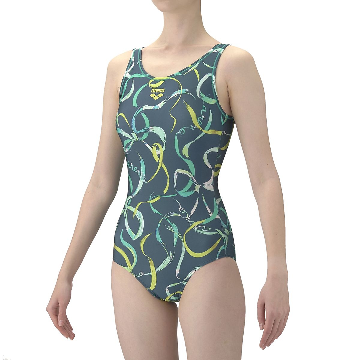 フィットネスワンピース(Uバック・差し込みパッド)