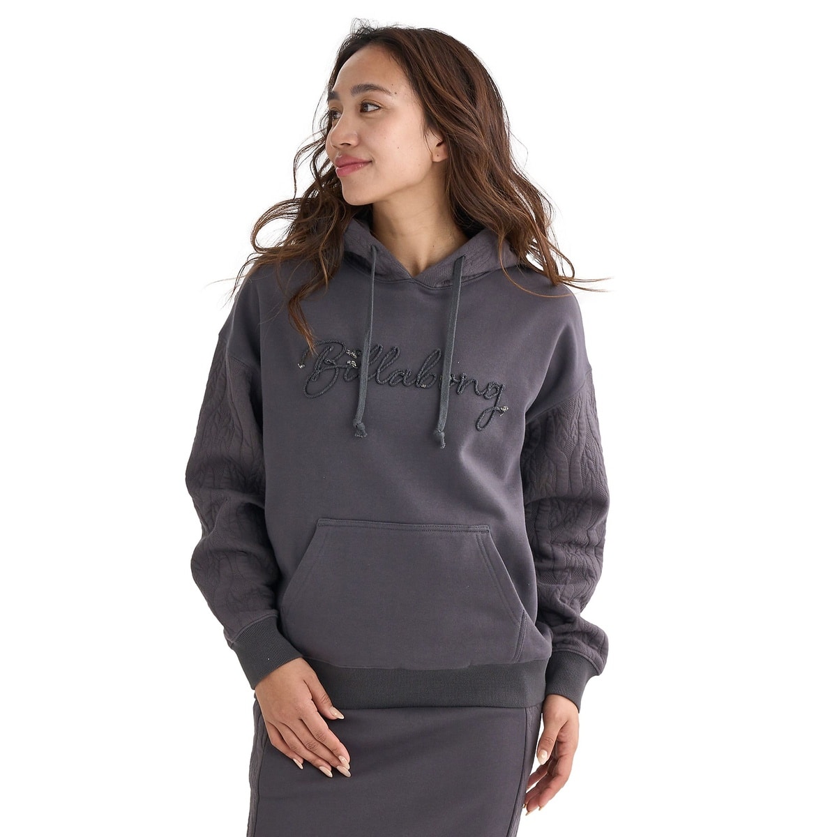 QUILT MIX LOOSE FIT PARKA