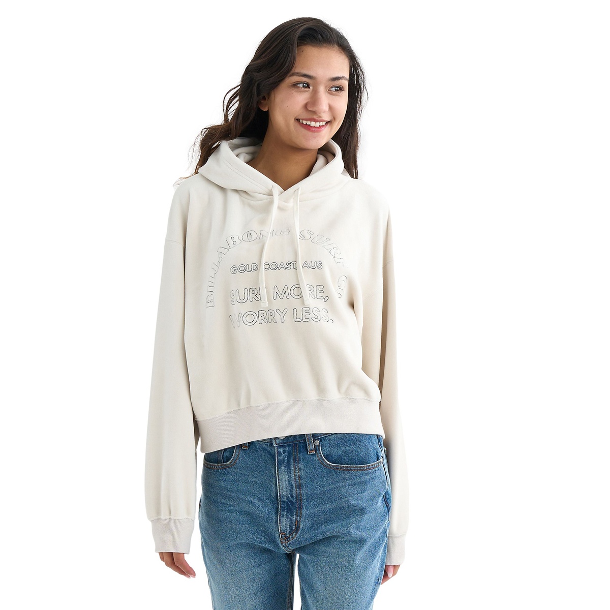 LAZY DAZE LOOSE CROPPED SWEAT PARKA