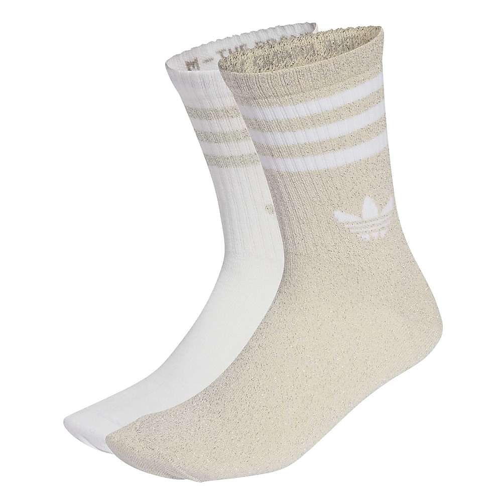 3 STRIPES GLITTER CREW SOCKS 2 PAIRS