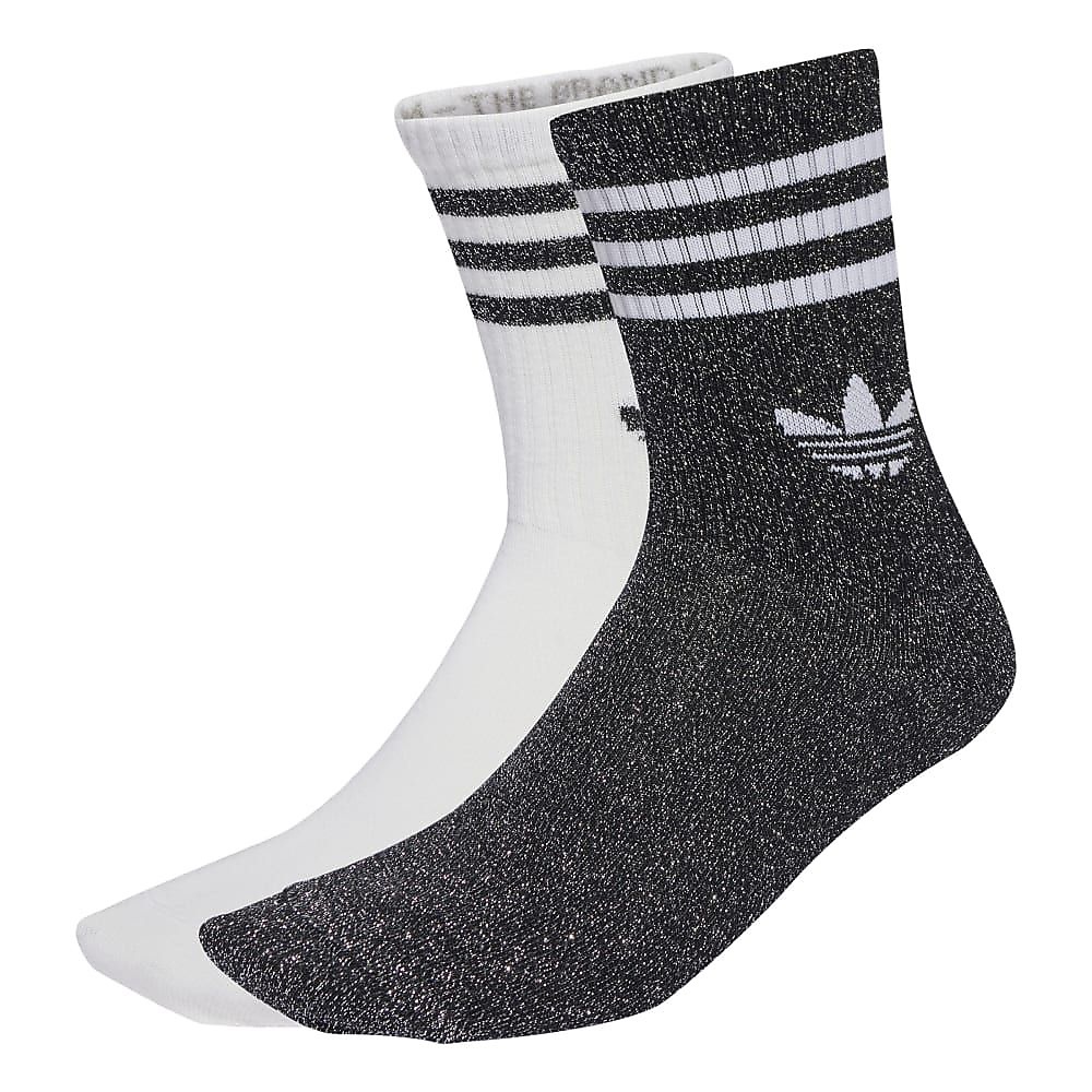 3 STRIPES GLITTER CREW SOCKS 2 PAIRS
