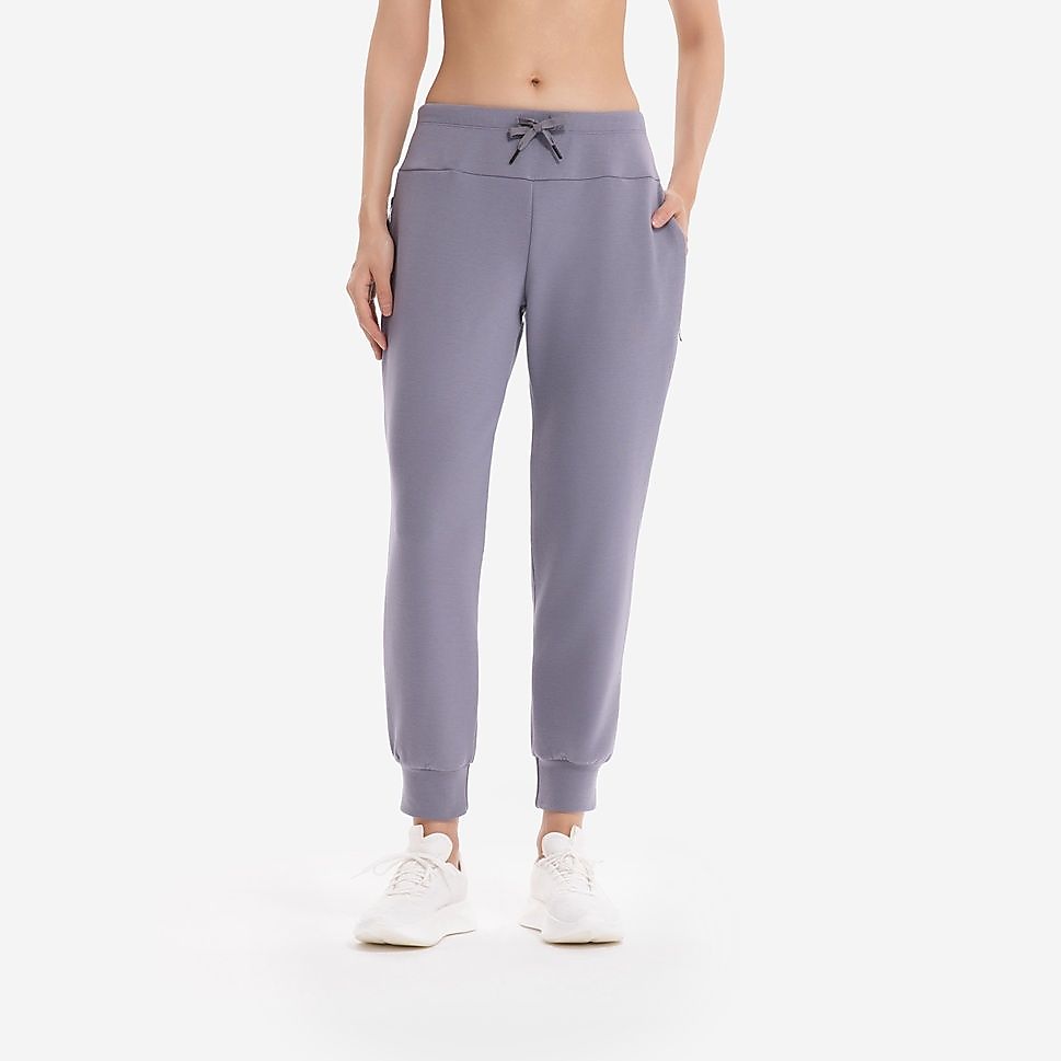 KIPRUNレディースロングパンツRUN500 WARM GRY