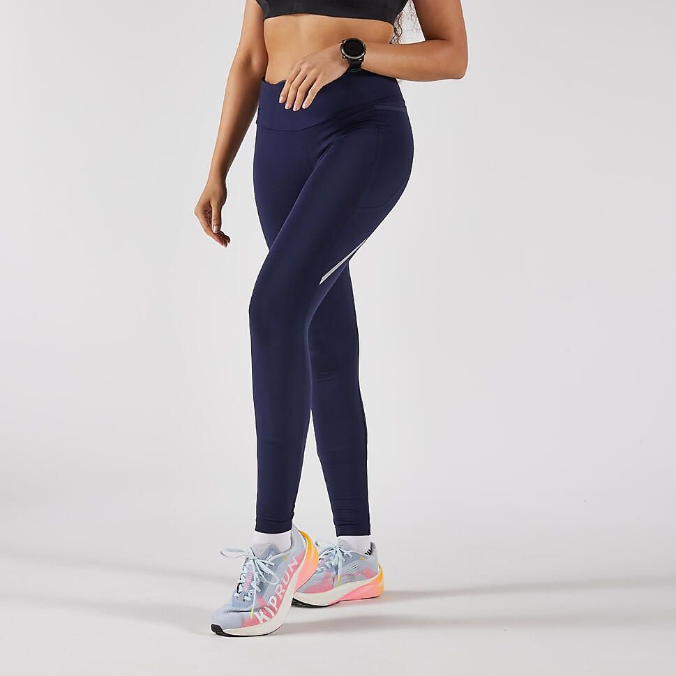 KIPRUNレディースレギンスRUN500 WARM BLU