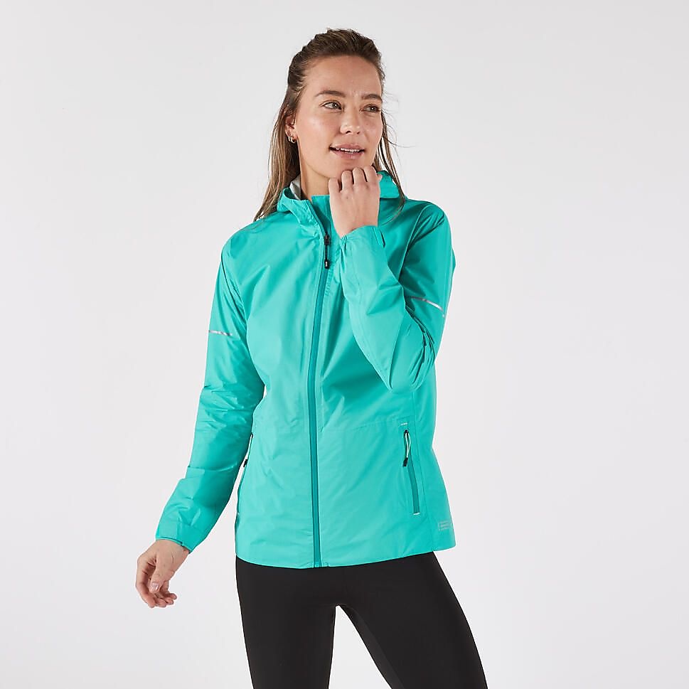 KIPRUNレディース防水ジャケットRUN900 GRN