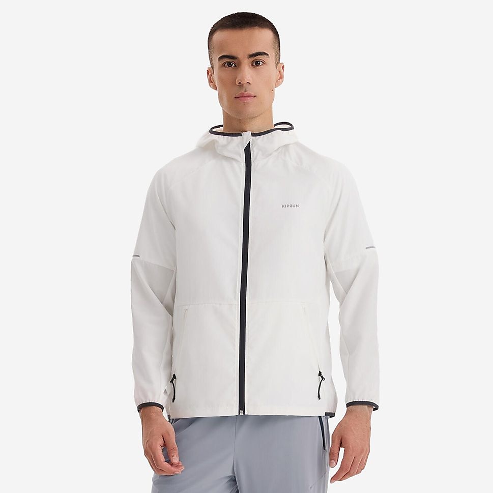 KIPRUNメンズ ウィンドブレーカーRUN100 WHT