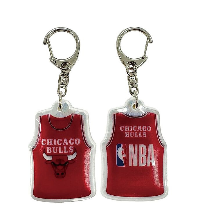 NBA BULLS ユニ型リフレクターキーホルダー