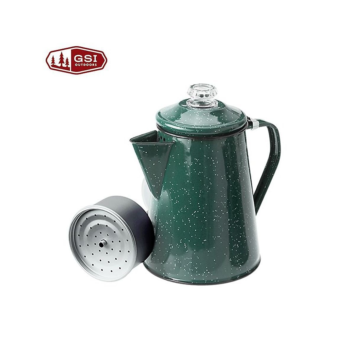 GSI ホウロウコーヒーパーコレーター8 Fグリーン