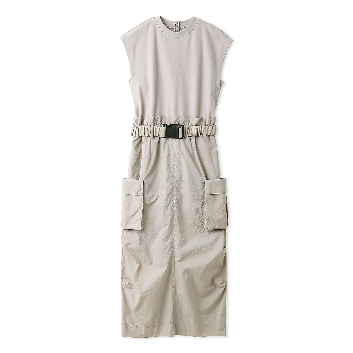 カットコンビ撥水ナイロンワンピース