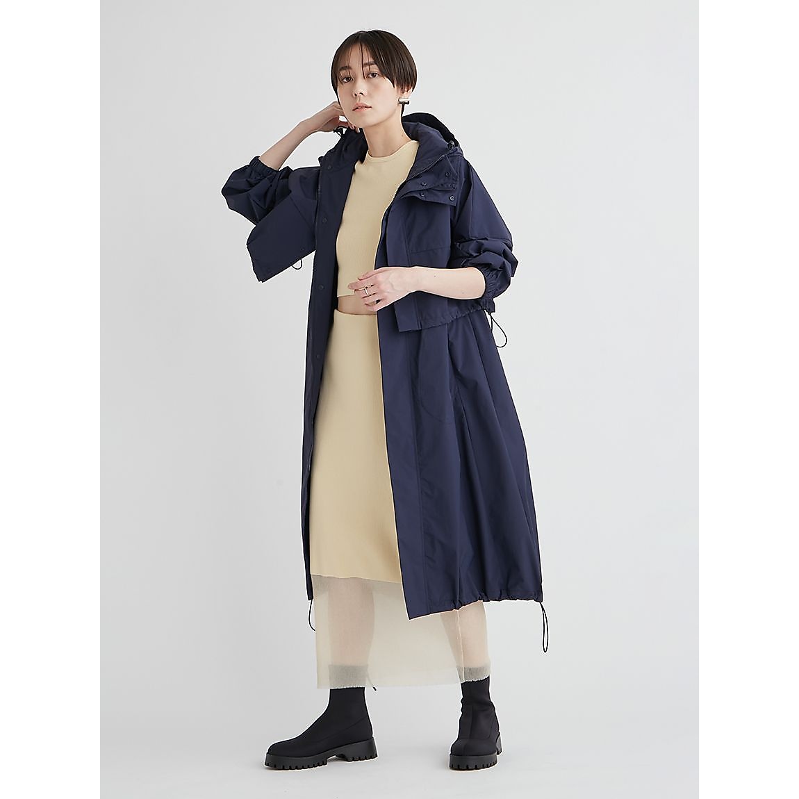 3wayレイヤードecoレインコート