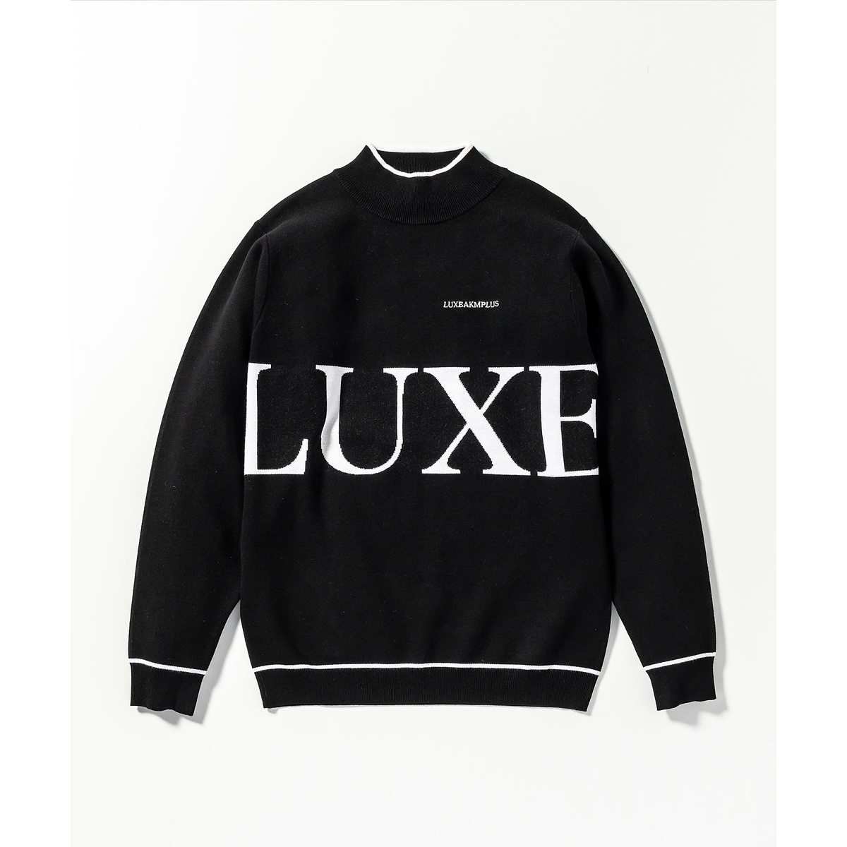 BIG LOGO MOCK NECK KNIT
