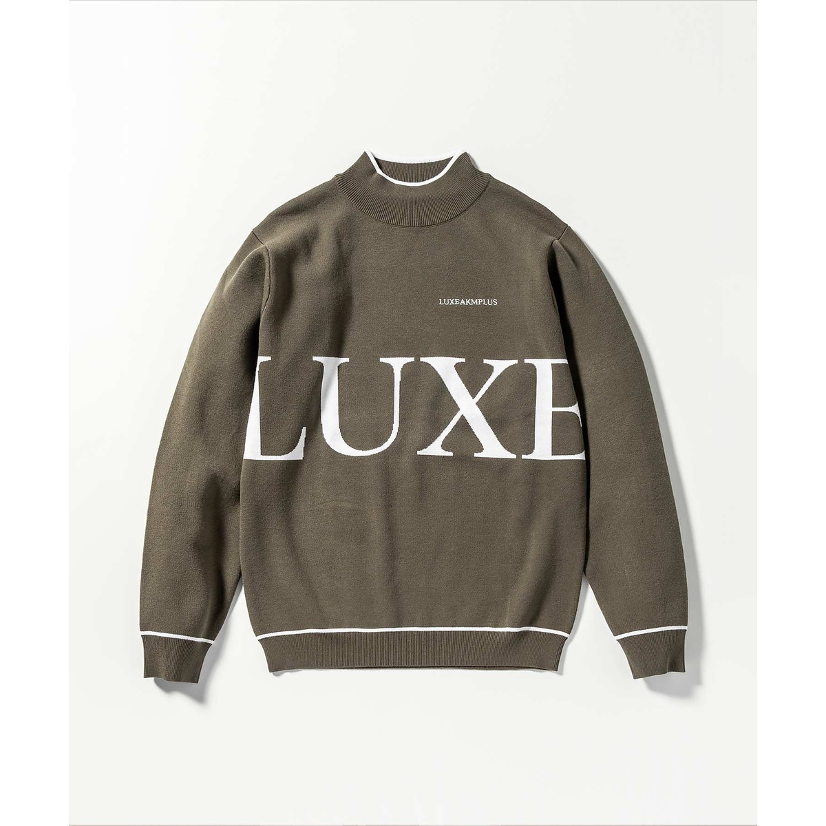 BIG LOGO MOCK NECK KNIT