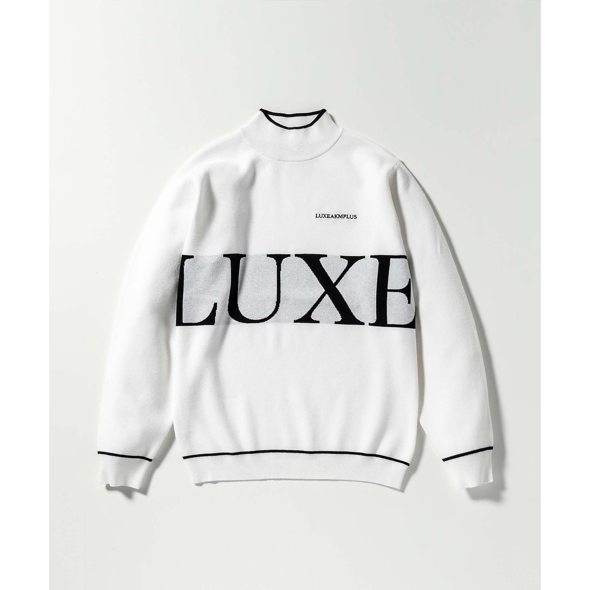 BIG LOGO MOCK NECK KNIT