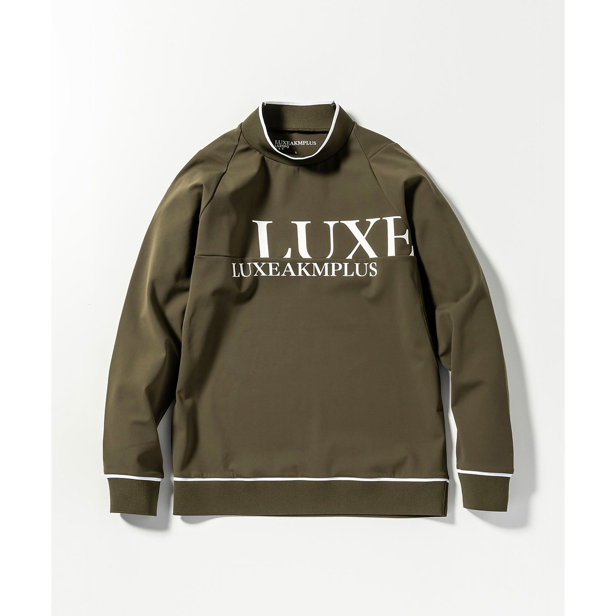 CHEST LOGO MOCK NECK LONG T-SHIRT