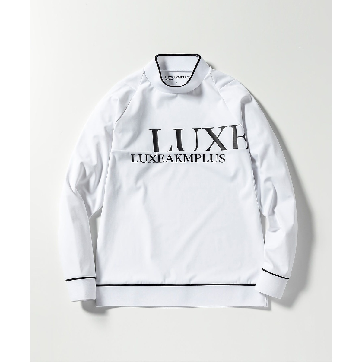 CHEST LOGO MOCK NECK LONG T-SHIRT