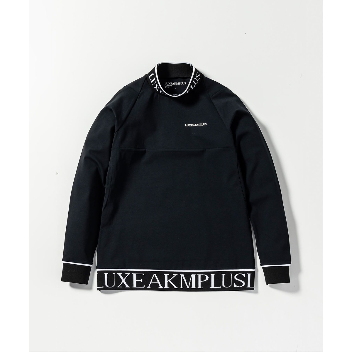 HEM LOGO MOCK NECK LONG T-SHIRT