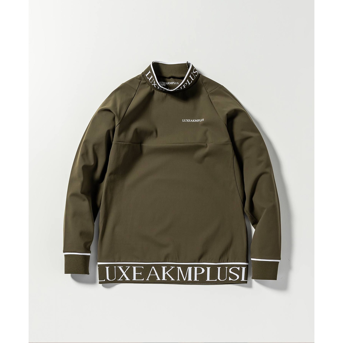 HEM LOGO MOCK NECK LONG T-SHIRT