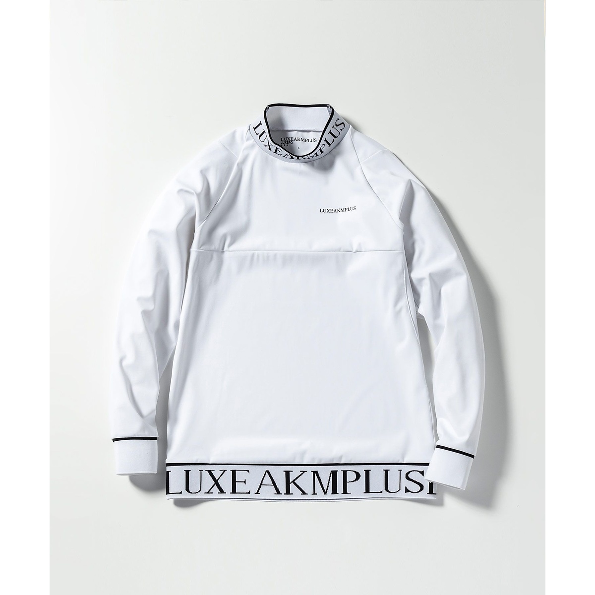 HEM LOGO MOCK NECK LONG T-SHIRT