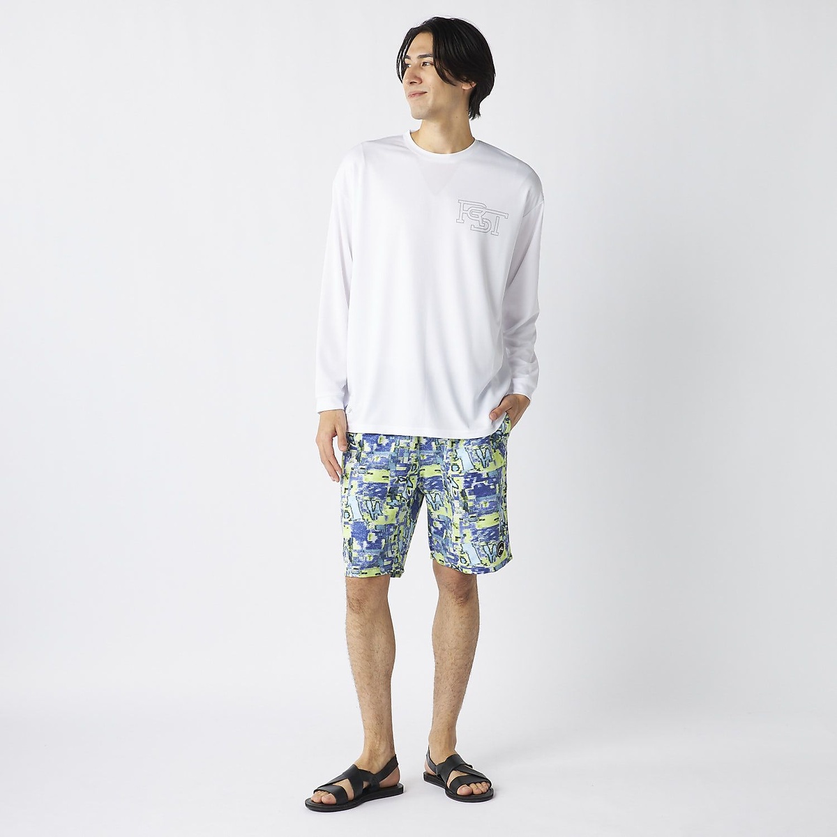 メンズRUSTYナガソデUVTシャツ