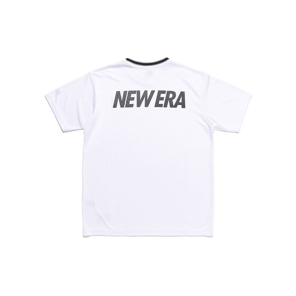 PAB SS TECH STRIPE COLLAR TEE WHI