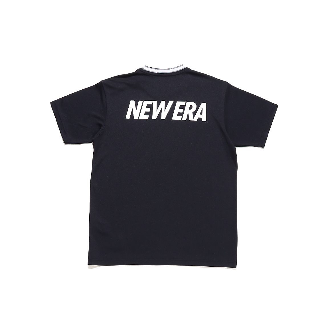 PAB SS TECH STRIPE COLLAR TEE NVY