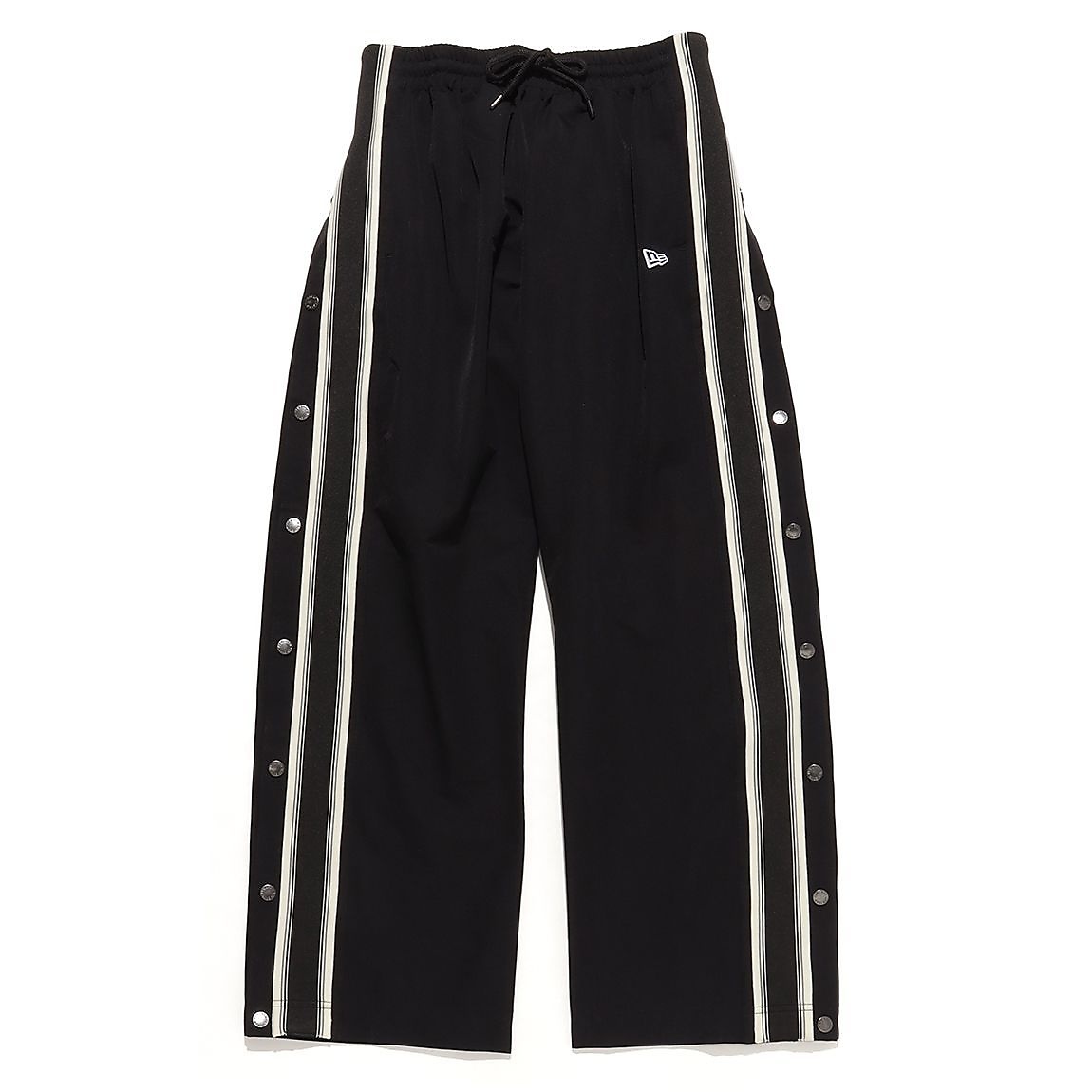 PAB STRETCH NYLON SIDE SNAP PT BLK