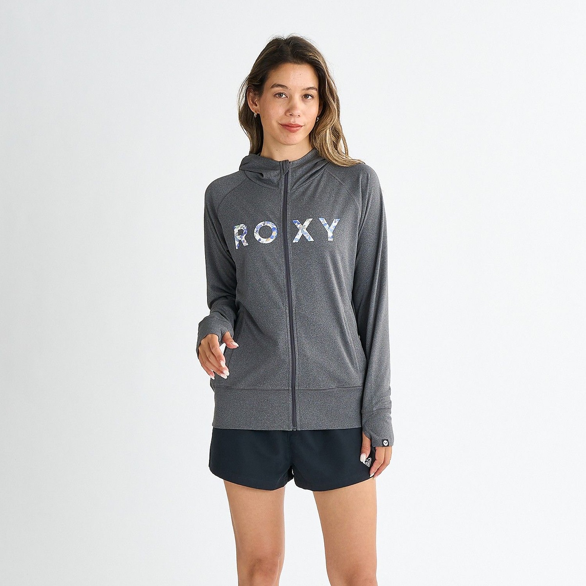 ARTSY FLORAL LOGO PARKA