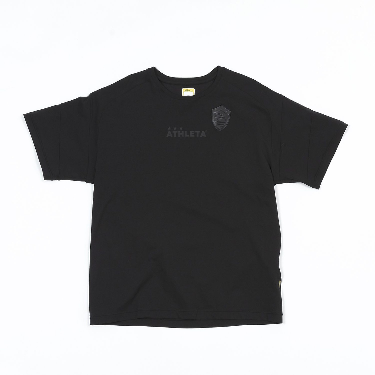 FCA ドライフェザーカラーブロックプラシャツBLK