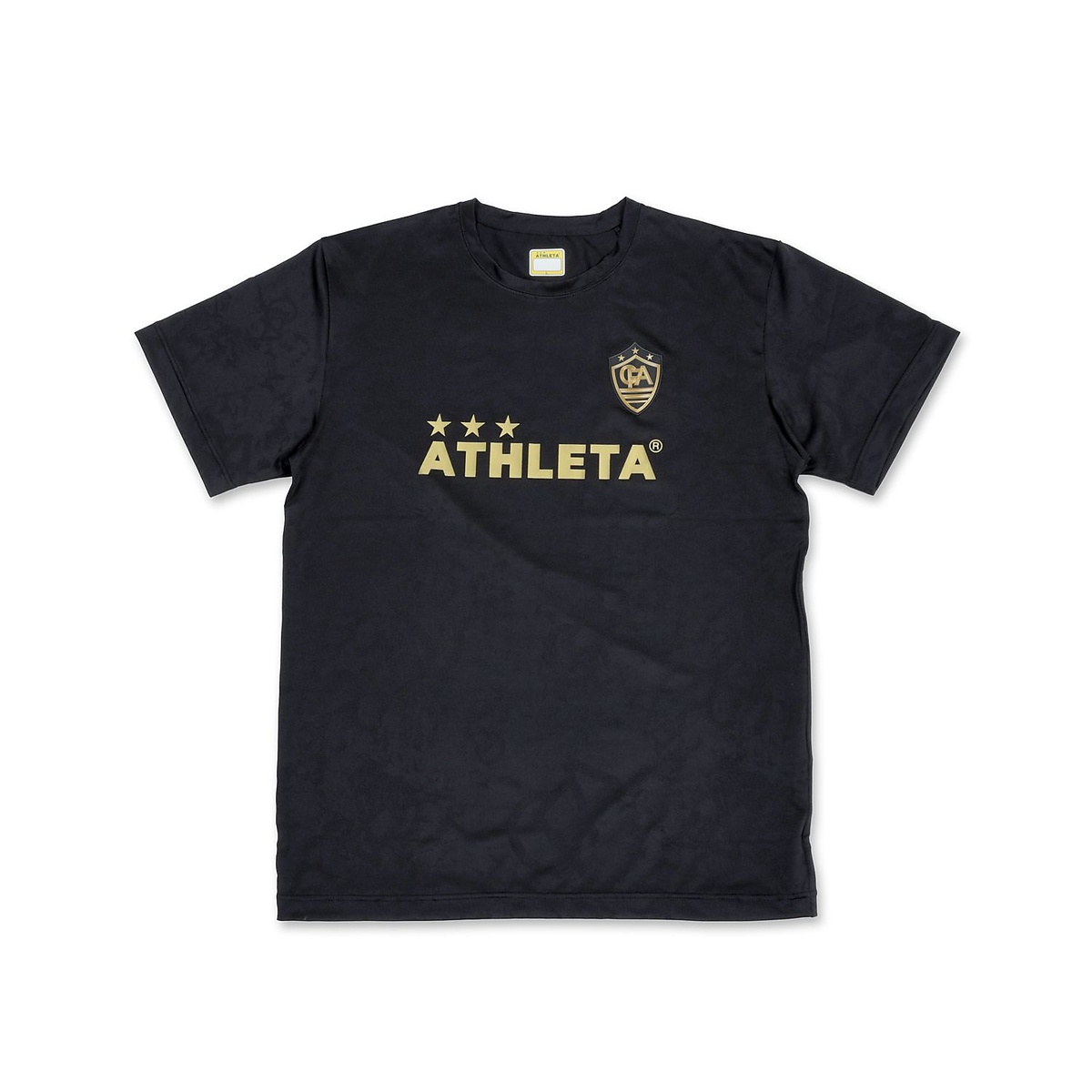 FCA ジャガードプラTシャツBLK