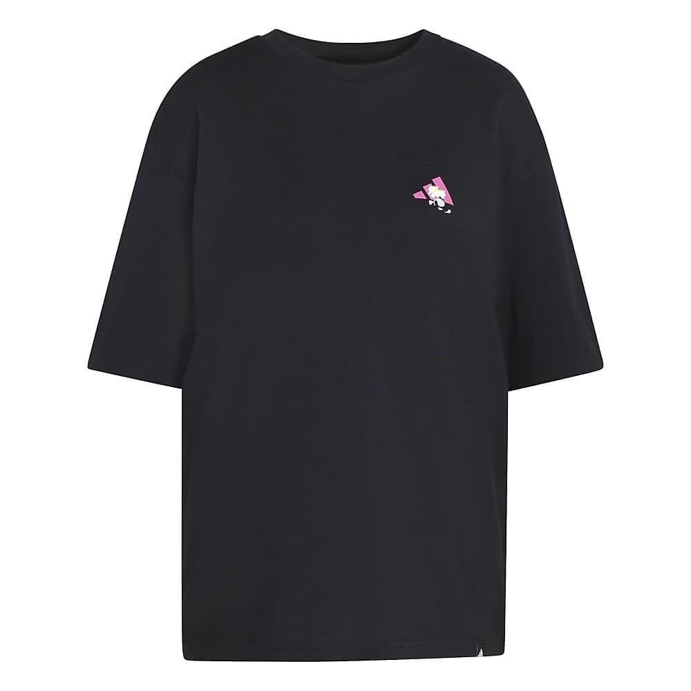 W FLOWER オーバーサイズ グラフィック Tシャツ