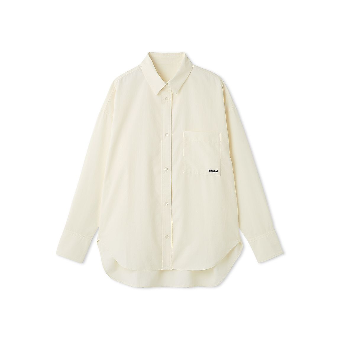 emmiロゴシシュウシャツ