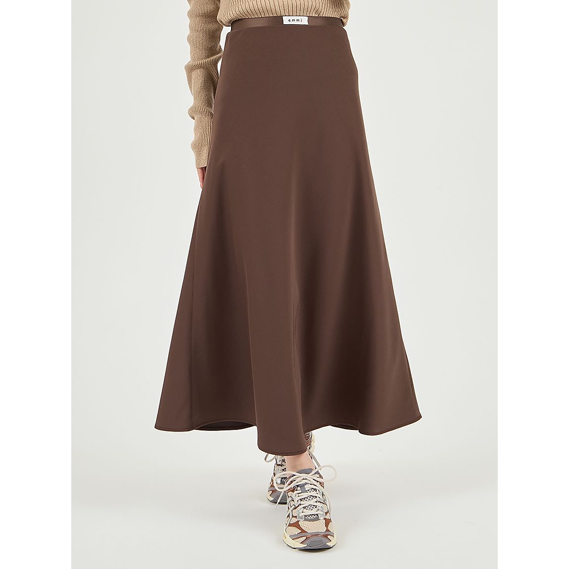 ゴムウエストナロースカート