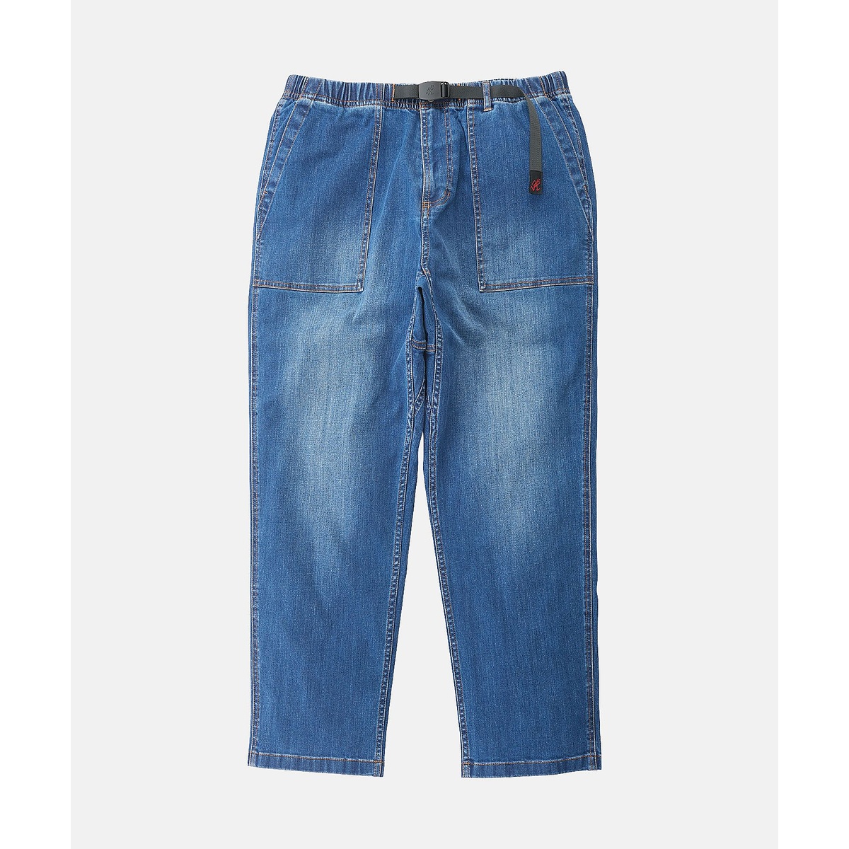 STRETCH DENIM LOOSE TAPERED RIDGE PANT