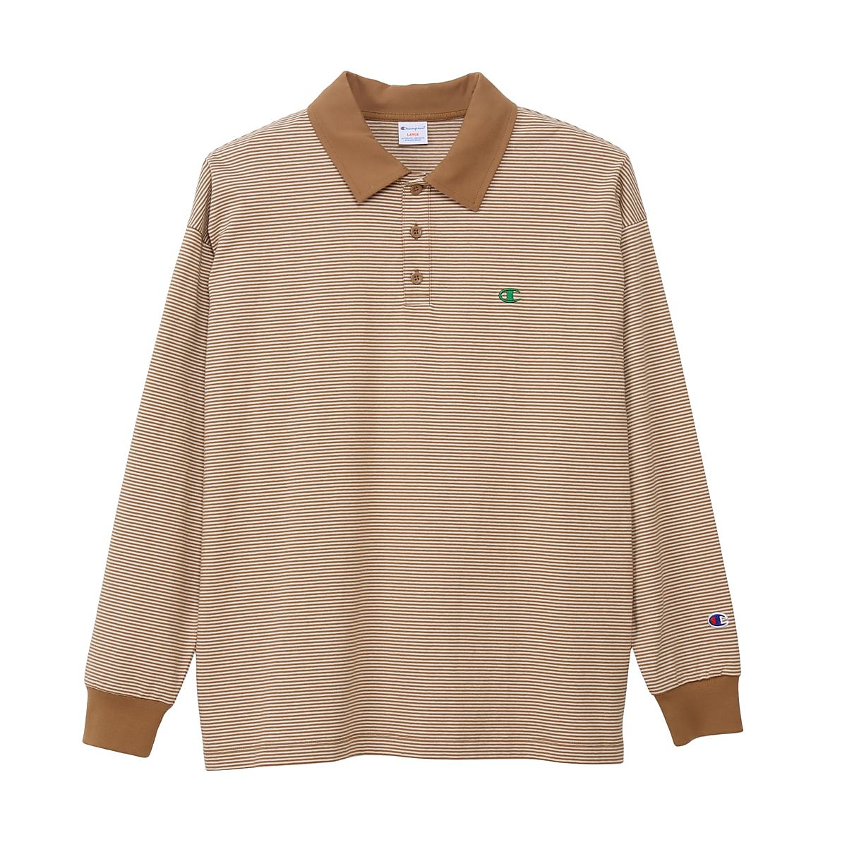 L/S BORDER POLO SHIRT
