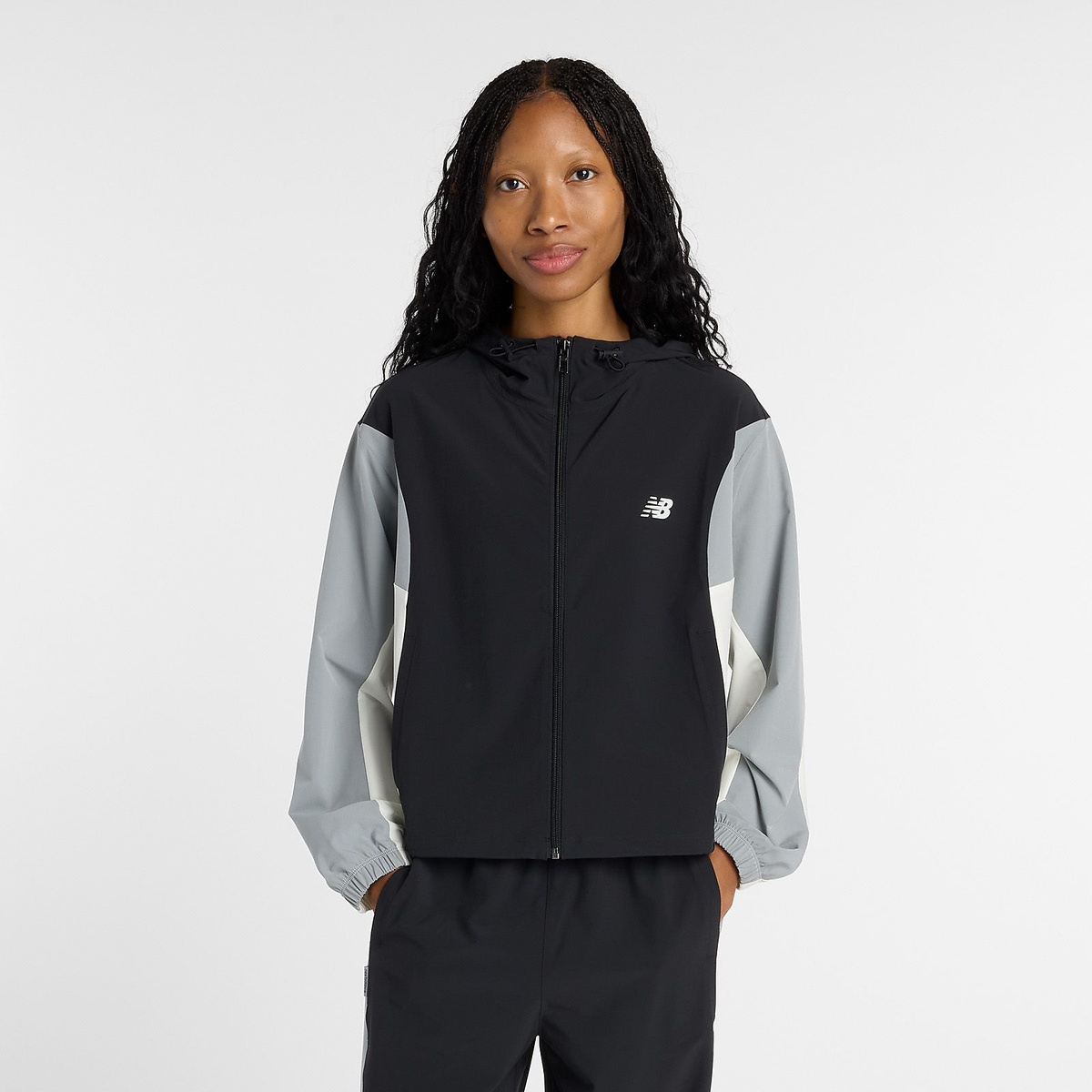 ウーブンフーデッドジャケット