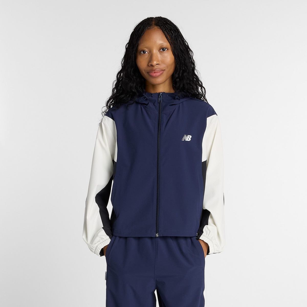 ウーブンフーデッドジャケット