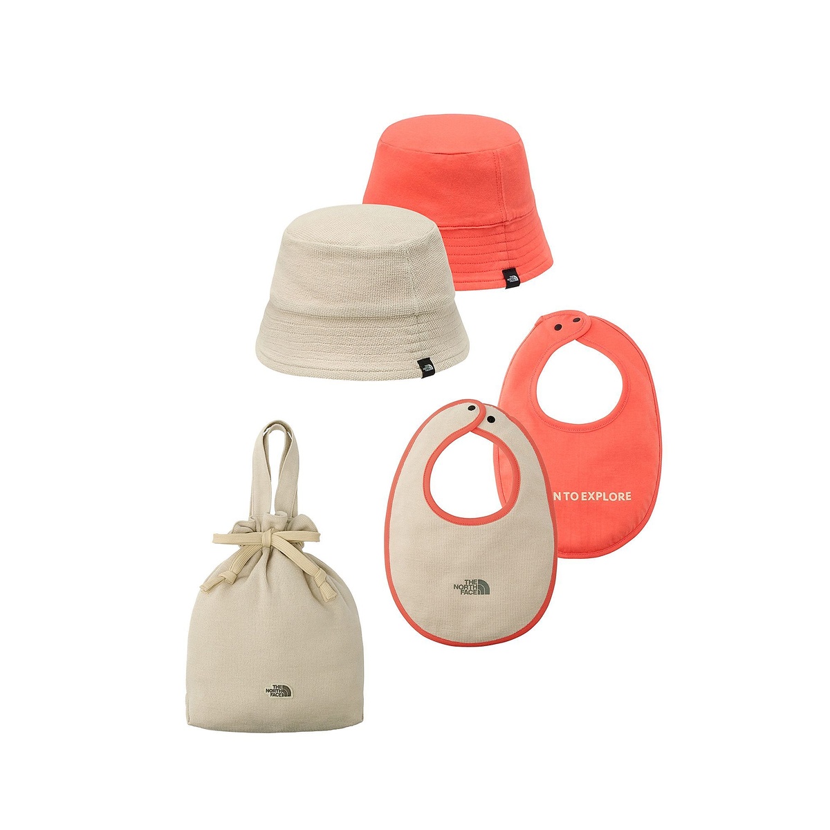 B HAT BIB SET (ベビーハット&ビブセット)