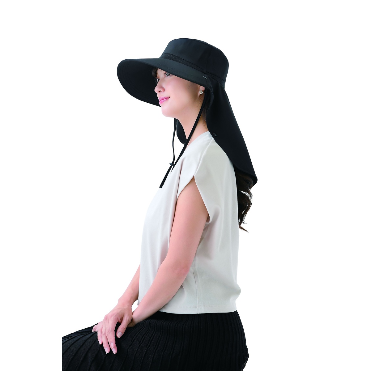 UV＆クールフェイスカバー付き3WAY帽子