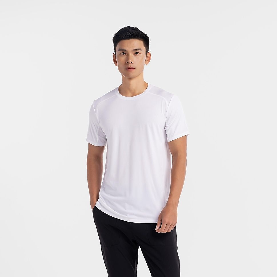 Decathlon メンズ半袖Tシャツ100 ジム・フィットネス WHT