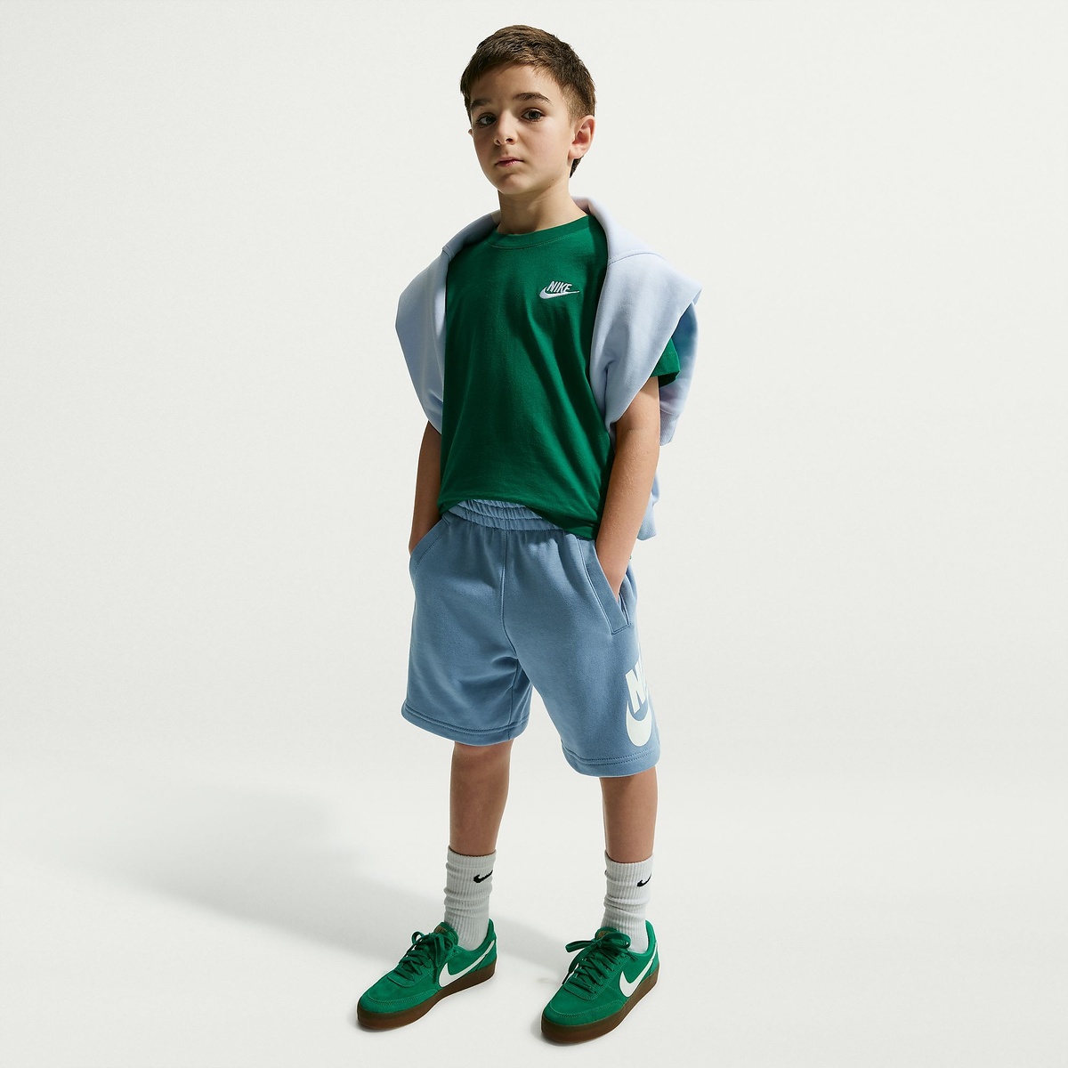 ナイキ YTH NSW クラブ FT ショート ハイブリッド